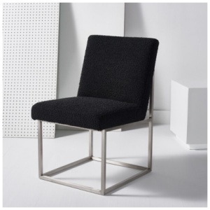 Safavieh Jenette Dining Chair, Black/Silver