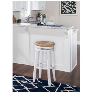 Sea Grass Bar Stool, White