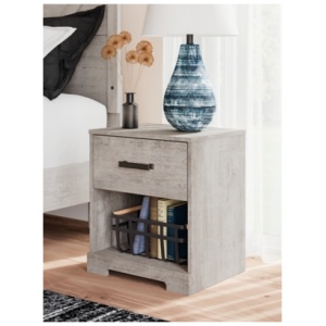 Shawburn 20" 1 Drawer Nightstand, Gray