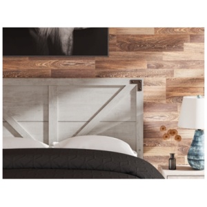 Shawburn Queen Crossbuck Panel Headboard, Gray