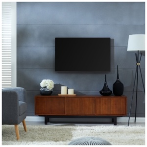 Southern Enterprises Sandrille 63" TV Stand, Dark Tobacco