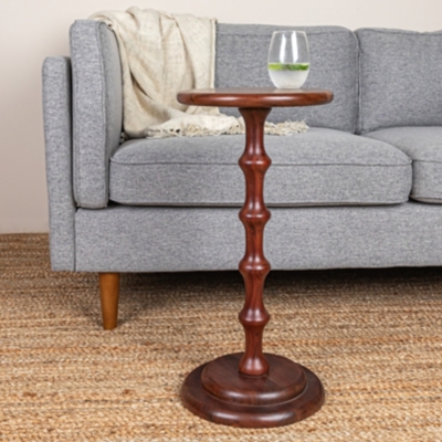 Storied Home Ergo Side Table, Dark Chestnut