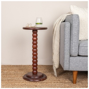 Storied Home Side Table, Dark Chestnut