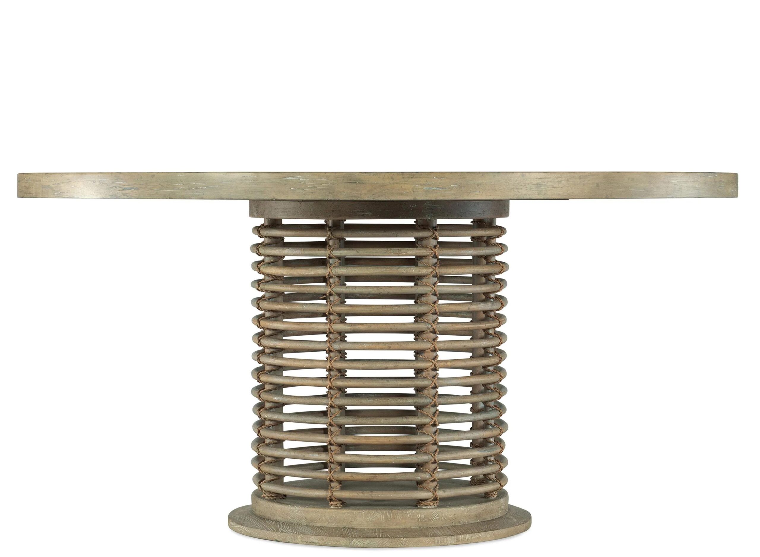 Surfrider 60in Round Rattan Dining Table