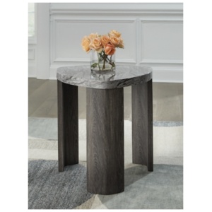 Surmour End Table, Gray/Brown