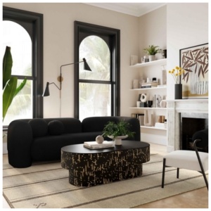TOV Furniture Amelie Sofa, Black