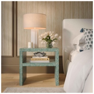 TOV Furniture Derry 22" Nightstand, Blue
