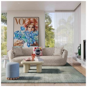 TOV Furniture Marion 2-Piece Sectional, Beige