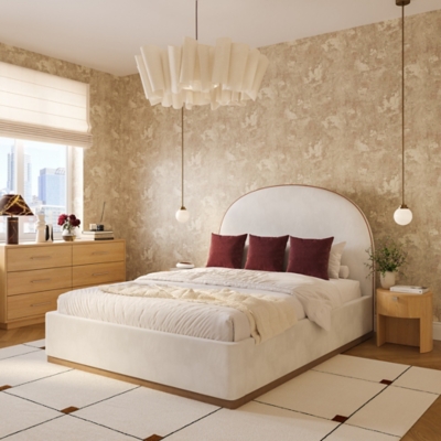 TOV Furniture Marlow 60" 6 Drawer Dresser, Natural