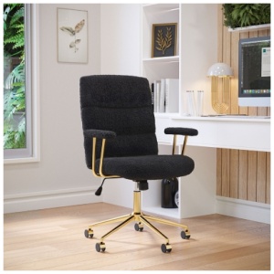 Techni Mobili Home Office Desk Chair, Black