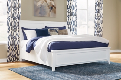 Trulani California King Sleigh Bed, White