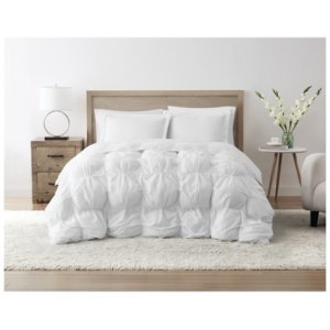 Truly Soft Cloud Puffer 3-Piece King Comforter Set, White