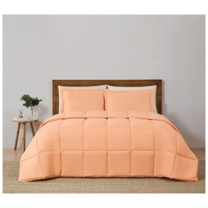 Truly Soft Reversible 3-Piece King Comforter Set, Peach