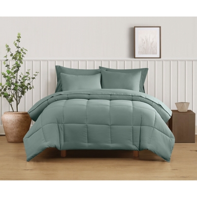 Truly Soft Sustainable 2-Piece Twin Comforter Set, Sage