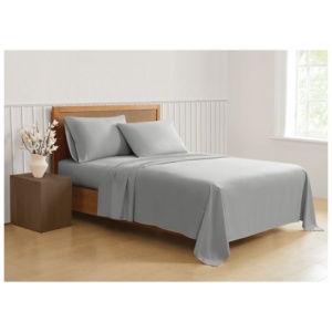 Truly Soft Sustainable 2-Piece Twin Sheet Set, Gray