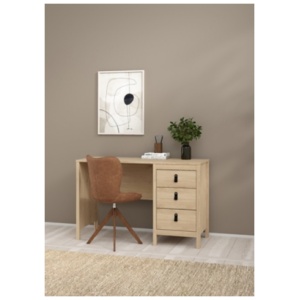 Tvilum Madrid 31" Writing Desk, Jackson Hickory