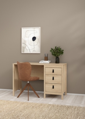 Tvilum Madrid 31" Writing Desk, Jackson Hickory