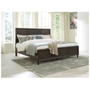 Urbantrack King Panel Bed, Dark Brown