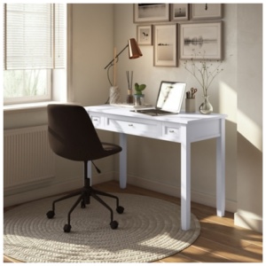 Warm Shaker 48" Wide Writing Desk, White
