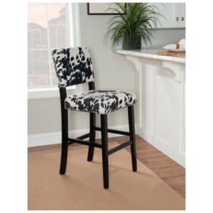 Wes Bar Stool , Black/White