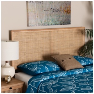 bali & pari Aurelia Queen Panel Headboard, Natural
