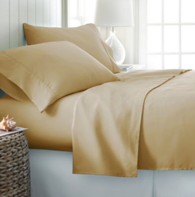 iEnjoy Home Premium Ultra Soft Queen Bed Sheet Set, Gold