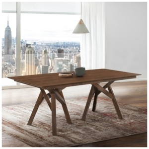 Armen Living Cortina Dining Table, Walnut