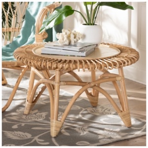 Bali & Pari Elani Coffee Table, Natural/Light Brown