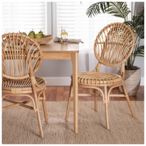 Bali & Pari Iris Dining Chair, Natural