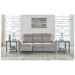 Barnsana Power Reclining Sofa, Ash