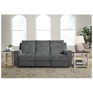 Barnsana Power Reclining Sofa, Gravel