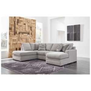 Bresslyn Place 2-Piece Next-Gen Nuvella™ Performance Fabric Sectional with Chaise, Pewter