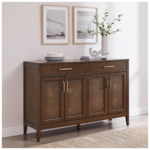 Crosley Furniture Milo Sideboard, Dark Brown