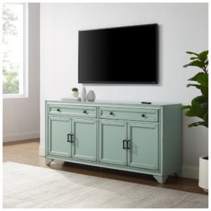 Crosley Furniture Tara Sideboard, Seafoam Blue
