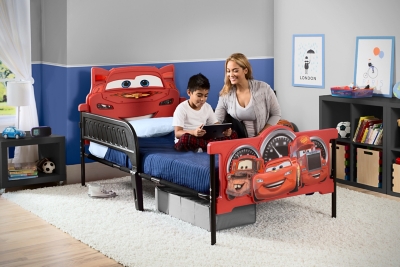 Delta Children Pixar Car Twin 3D Bed, Red