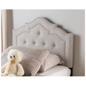 Edith Twin Headboard, Gray/Beige
