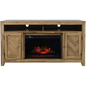 Fairview TV Stand w/ Electric Fireplace