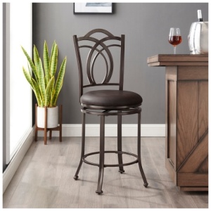 Gardenia Counter Height Bar Stool, Coffee Brown