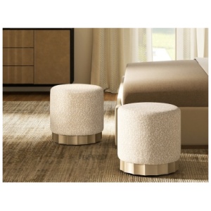 Jennifer Taylor Home Hampton Ottoman, Speckled Egg Beige