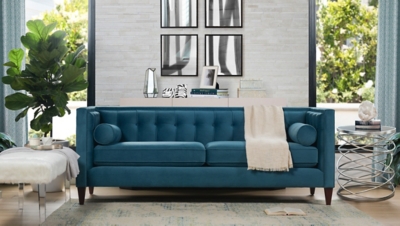Jennifer Taylor home Jack Sofa, Teal Blue