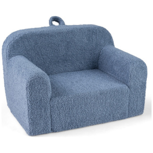 Kids Couch Portable Toddler Sofa with Anti-slip Base-Blue