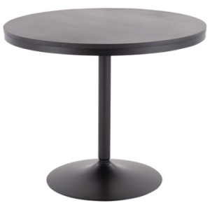LumiSource Dakota Dining Table, Black