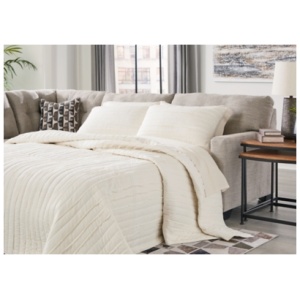 Mahoney 2-Piece Sleeper Sectional with Chaise, Pebble