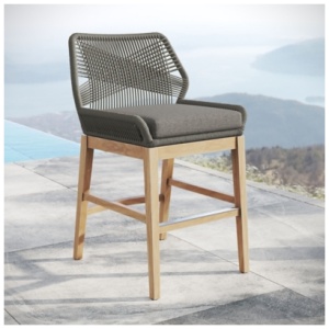 Modway Wellspring Outdoor Counter Stool, Gray