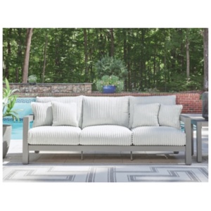 Moonlight View Outdoor Sofa with Cushion, Gray