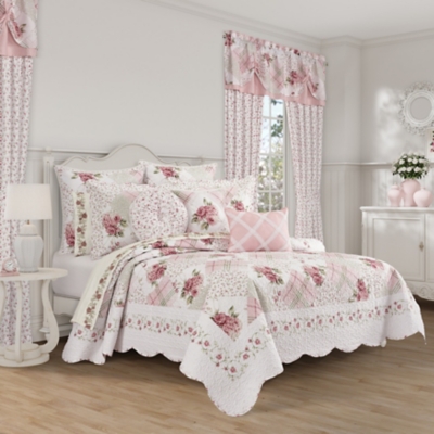 Royal Court Bungalow King/Cal King 3 Piece Quilt Set, Rose