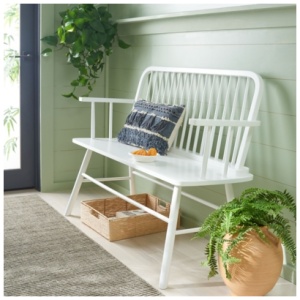 Safavieh Lucilia 19" Dining Bench, White