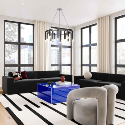 TOV Furniture Havana Coffee Table, Blue