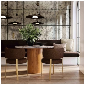 TOV Furniture Margaret Dining Chair, Brown