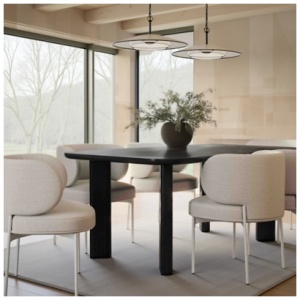 TOV Furniture Maureen Dining Chair, Cream